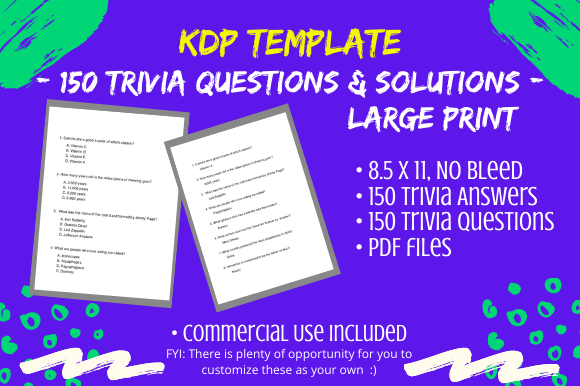 150 Mixed Trivia Questions with Answers: A Strategic Asset for KDP Activity Book Creators