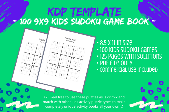 Accelerating KDP Publishing: Leveraging Pre-Made Sudoku Interiors for Kids' Activity Books