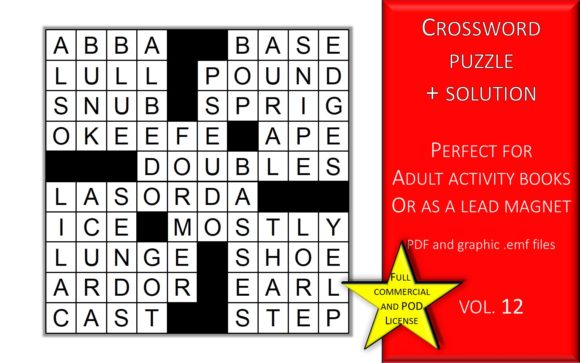 Crossword Puzzle Page with Solutions V12 Guide