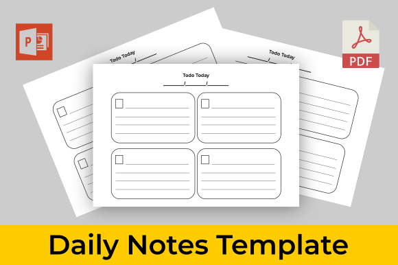 Daily Notes Template: A Practical Asset for KDP Publishers and Personal Organization