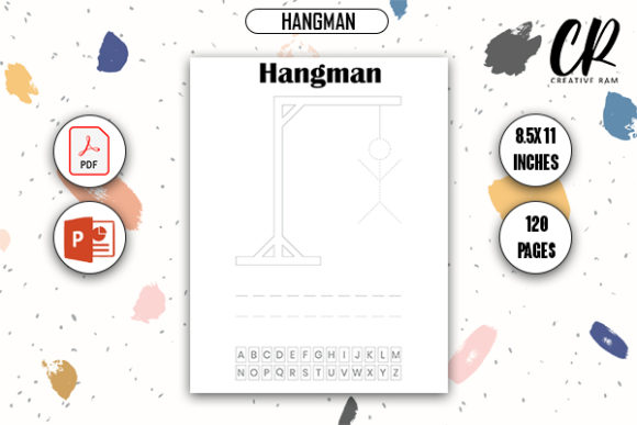 Hangman Game for Amazon KDP: Print-Ready Fun for All Ages