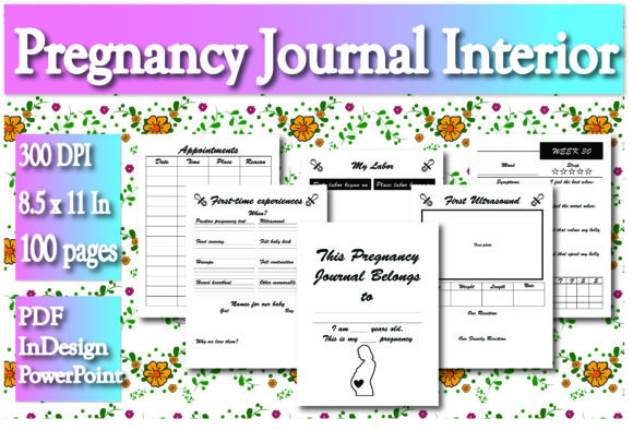 KDP Pregnancy Journal Interior: A Complete Resource for Creating Memorable Keepsakes