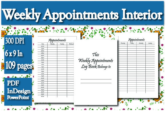 KDP Weekly Appointments LogBook Interior: A Strategic Tool for Goal-Oriented Planning