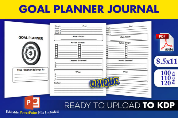 Launch Your KDP Business Faster with a Premium Goal Planner Journal Interior