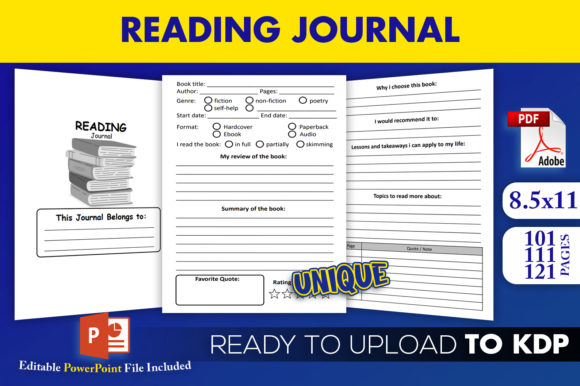 Reading Tracker Journal KDP Interior: Streamline Publishing