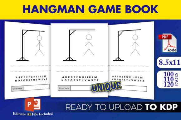Strategic Implementation of Hangman Paper Game Book KDP Interior for Low-Content Publishing