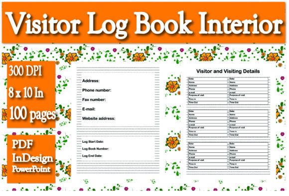 Streamlining Security and Organization with a Customizable KDP Visitor Log Book Interior