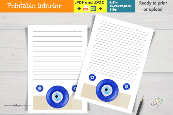 The Evil Eye Printable Notebook Journal: A Guide to Creative Organization