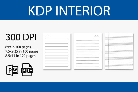 Wide Lined Interior for KDP: Practical Notebook Design